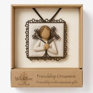 Willow Tree Susan Lordi Bronze Filigree Friendship Ornament Christmas OS